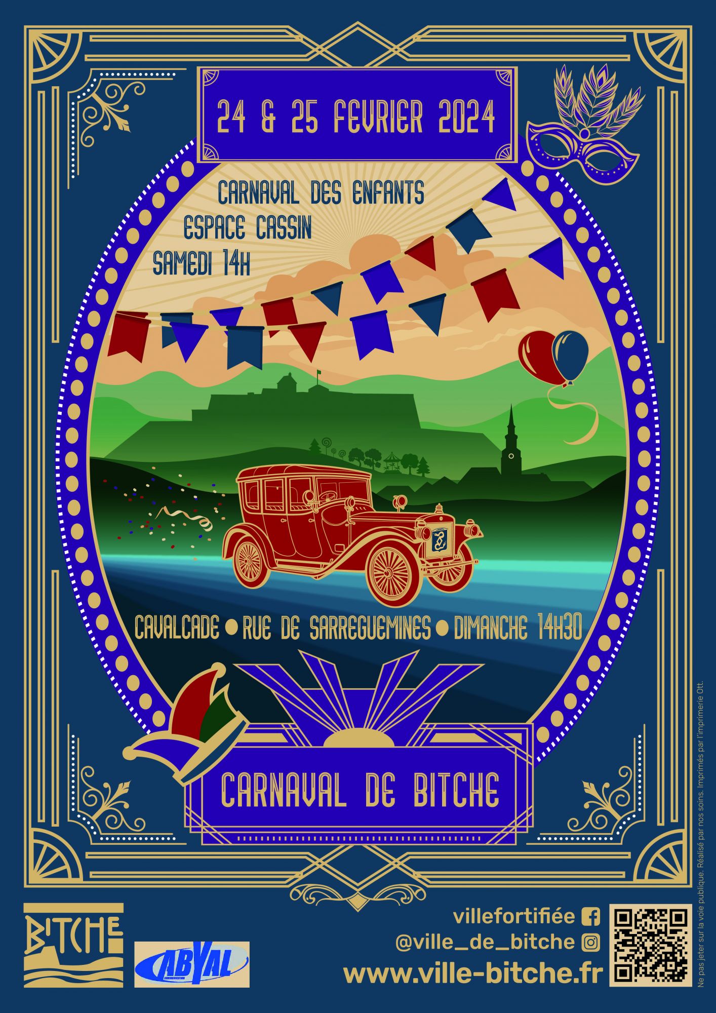 2024 Carnaval Bitche - Affiche